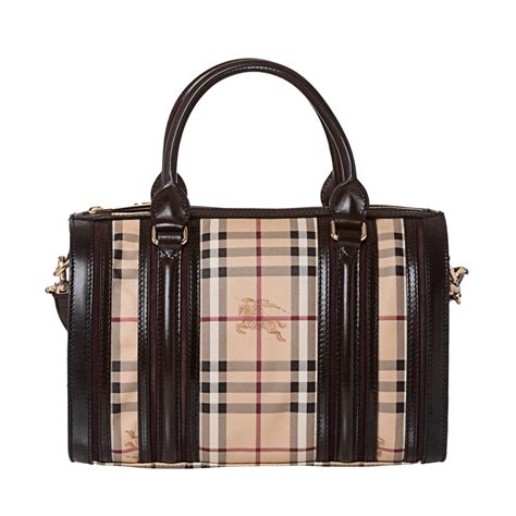 burberry haymarket check satchel chocolate